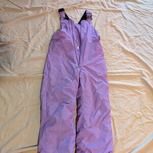 Columbia Girls' Ski Bibs/Snow Pants, Size M, Purple
